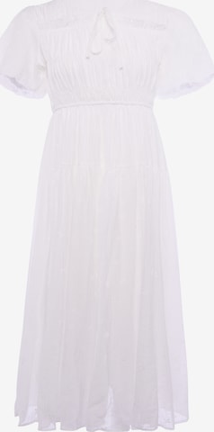 Usha - Vestido en blanco: frente
