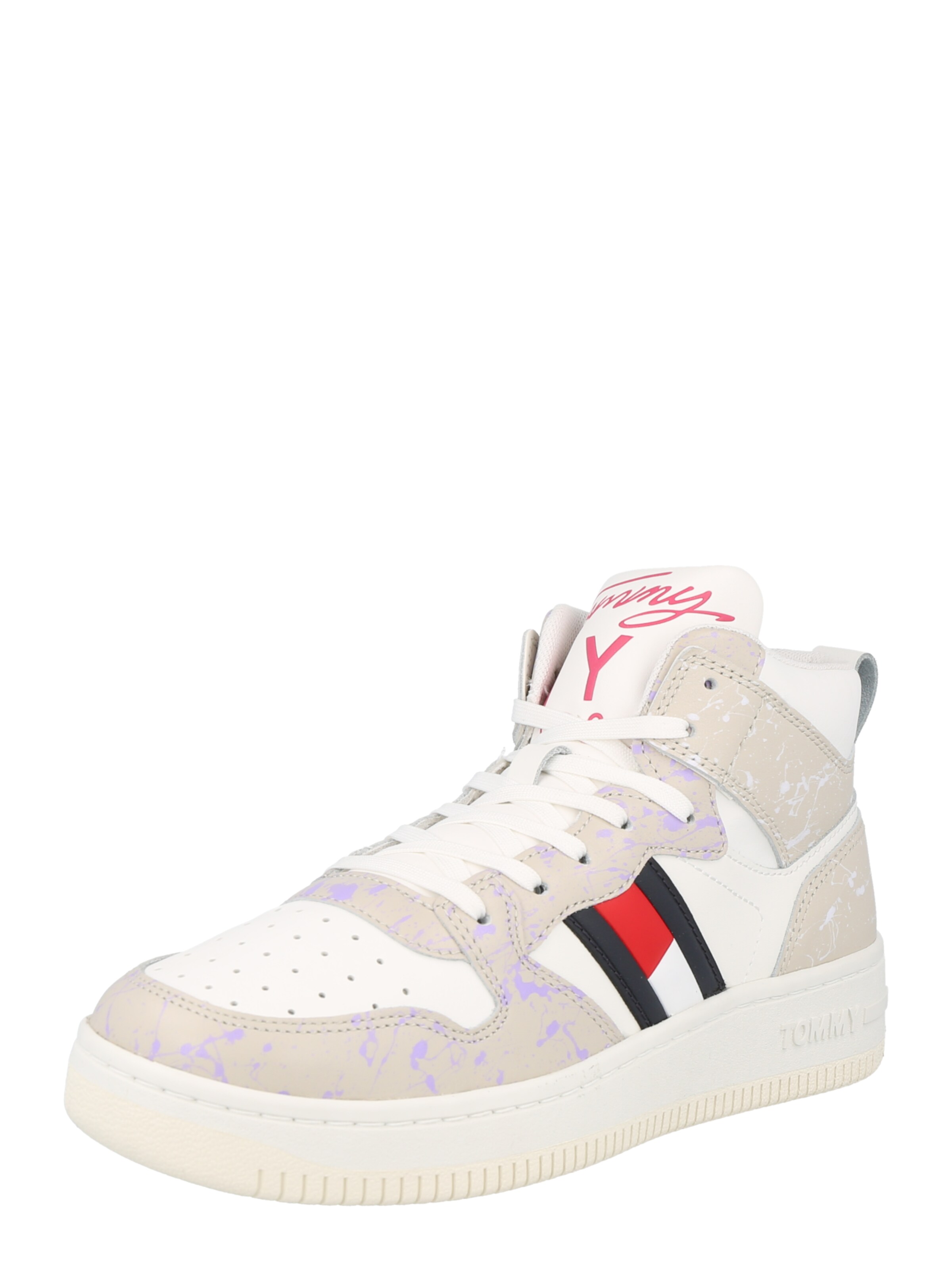 Baskets hautes 'Meg' Tommy Jeans en gris : devant