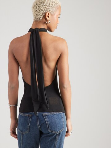 WEEKDAY Top 'Fliss' in Schwarz