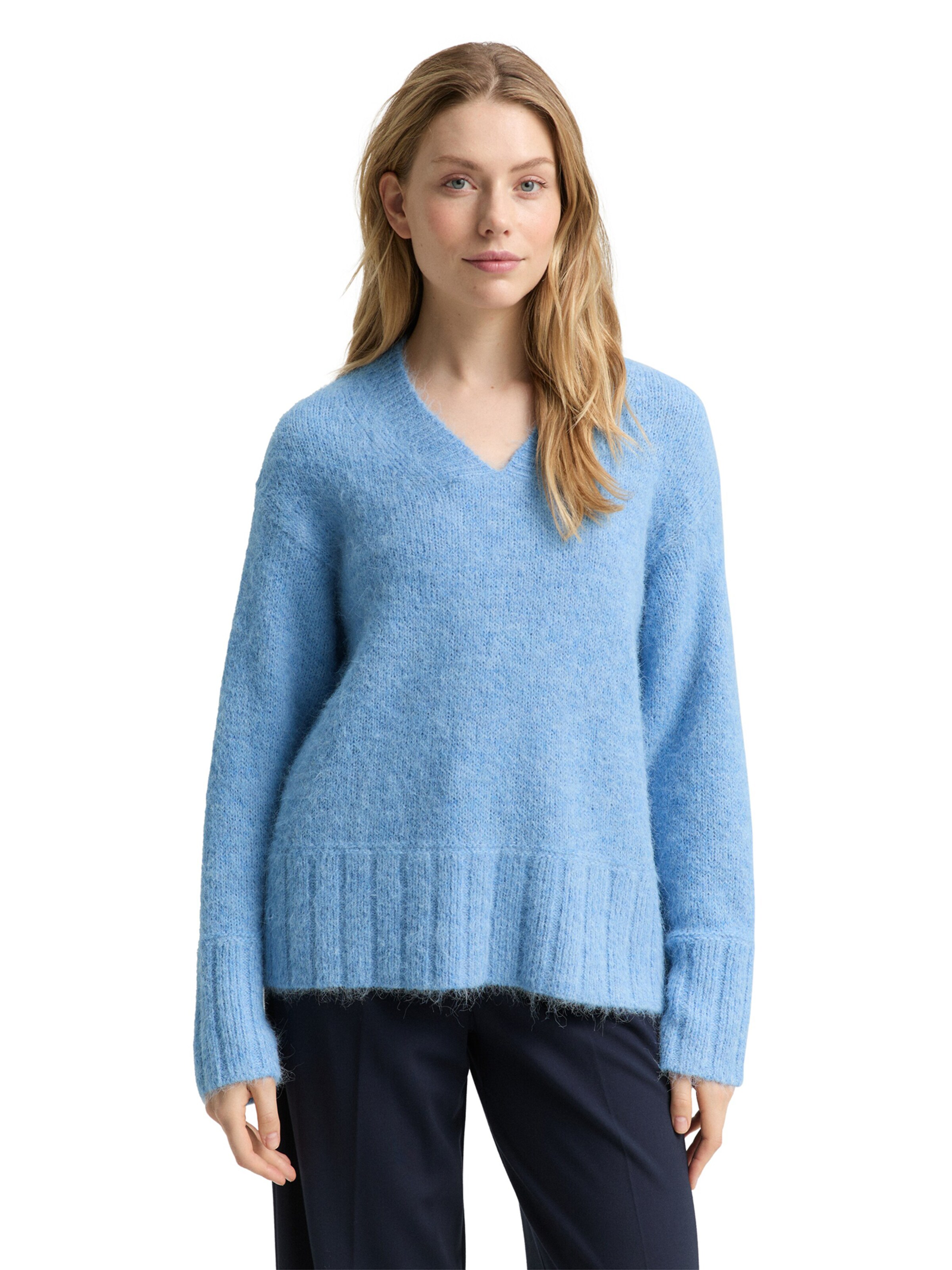 TOM TAILOR Sweater in Blue: front