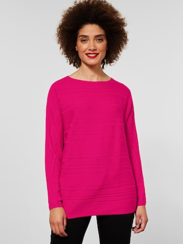 Pullover di STREET ONE in rosa: frontale