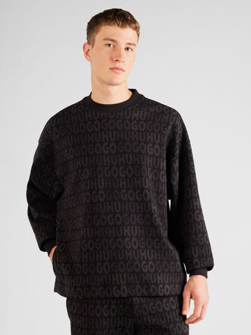 HUGO Sweatshirt 'Dippins' i svart: framsida