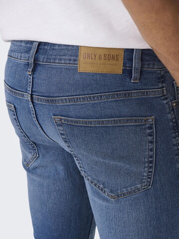Coupe slim Jean 'ONSLoom' Only & Sons en bleu