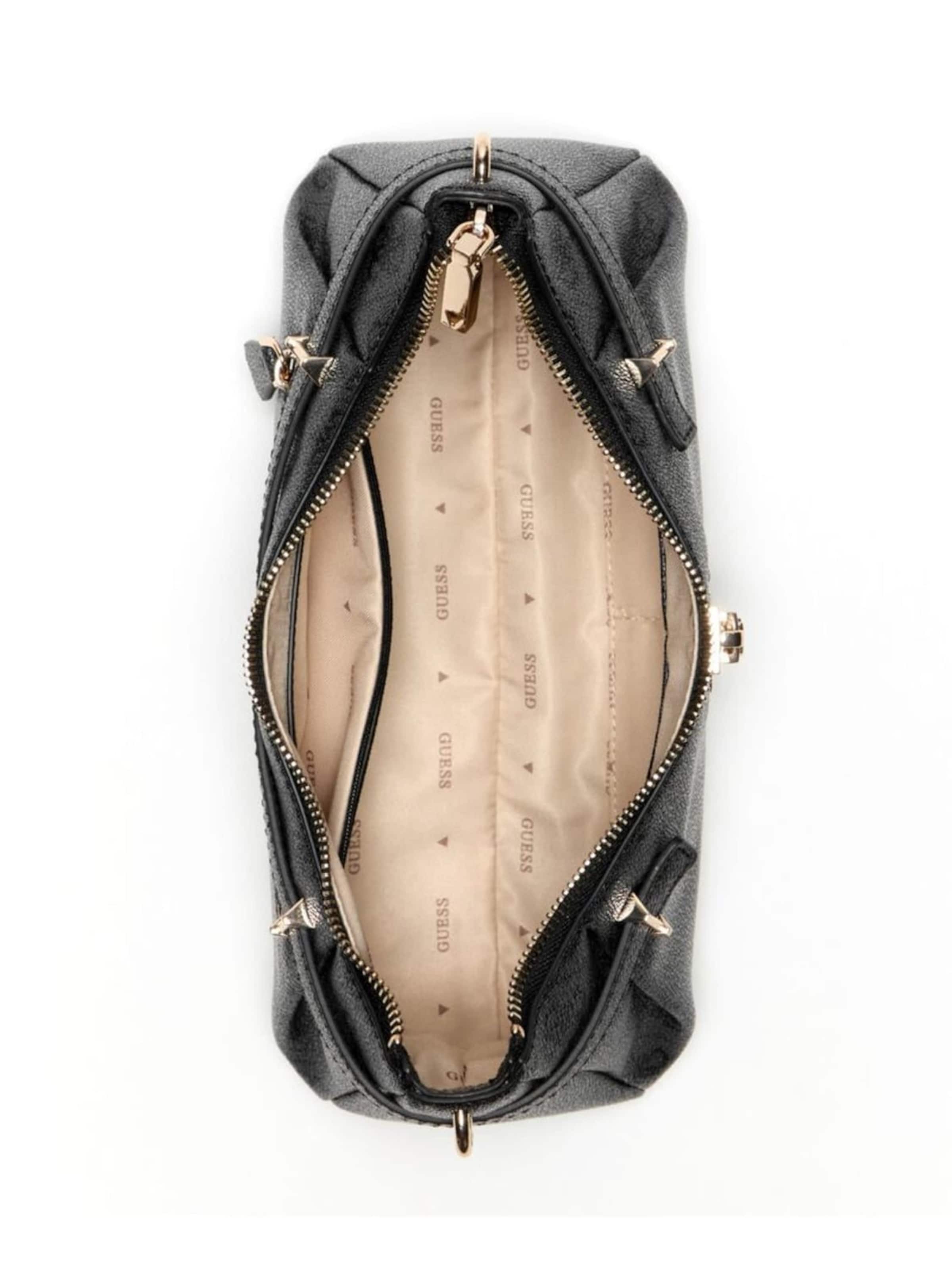 juoda GUESS Rankinė ant peties 'Guess Sac Bandoulière Handbag Coal Logo'
