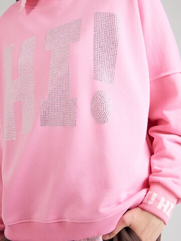 miss goodlife Collegepaita 'Hi!' värissä vaaleanpunainen