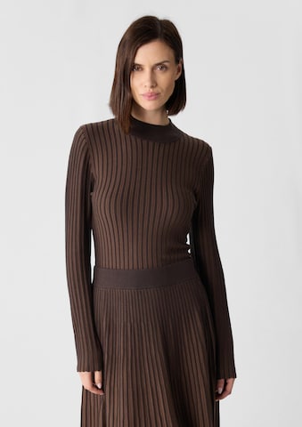 COMMA Pullover in Braun: Vorderseite