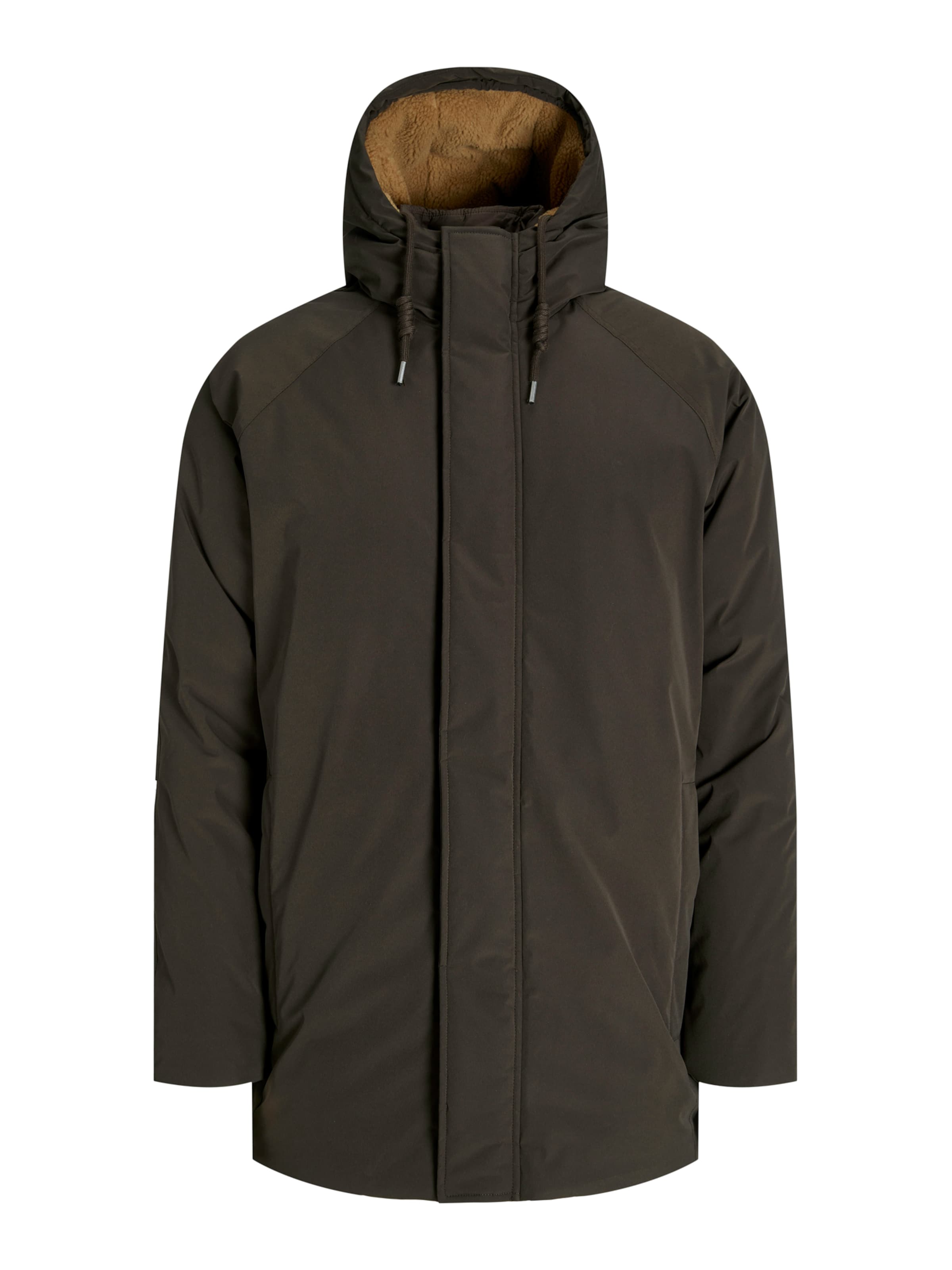Parka d’hiver 'JJEWood' JACK & JONES en marron : devant