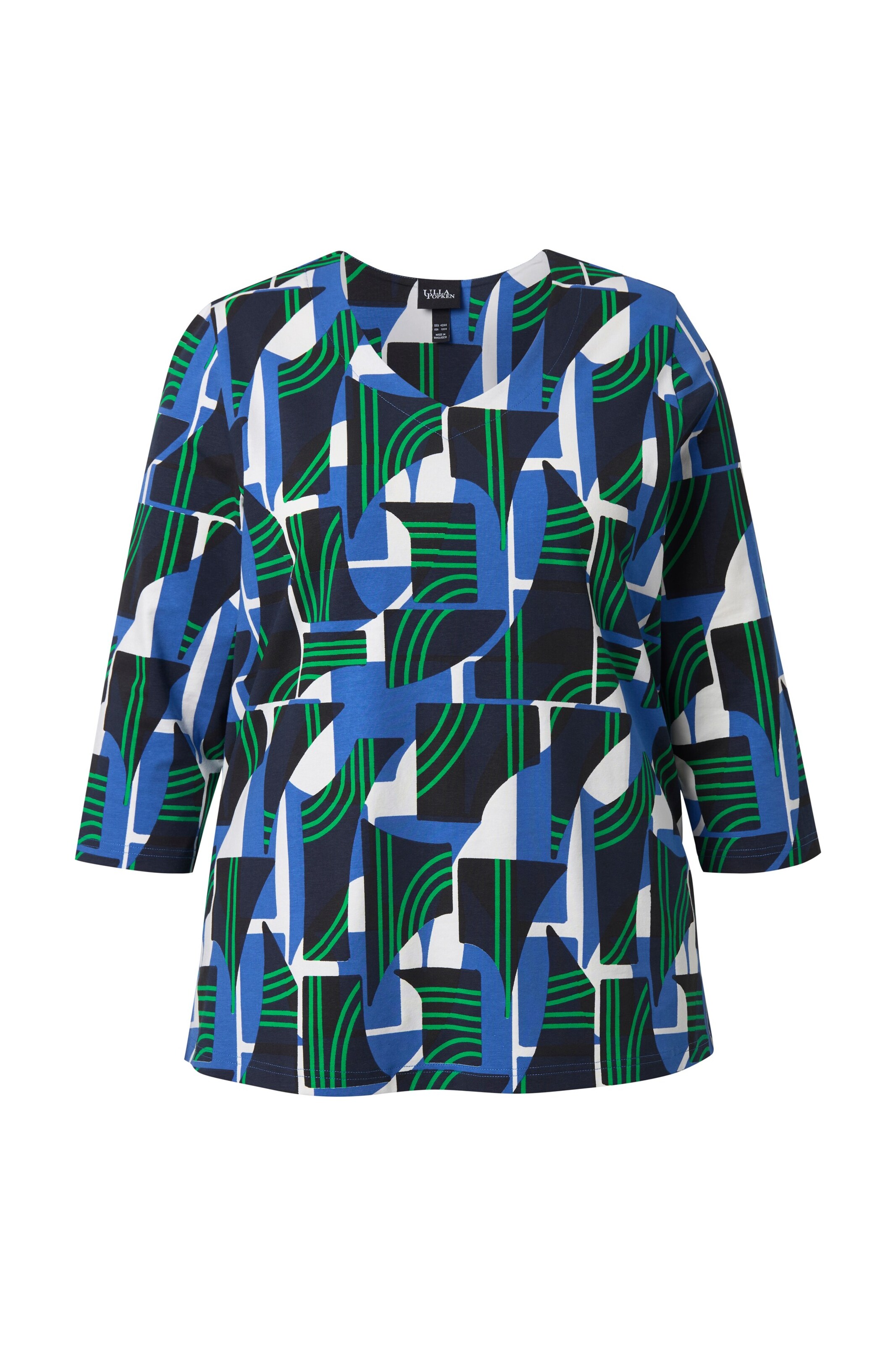 Ulla Popken Shirt in Blau: Vorderseite