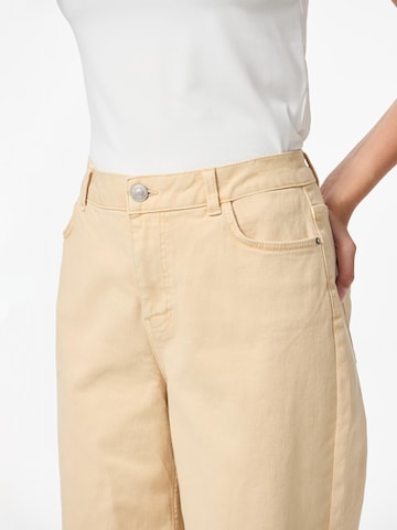 PIECES Loosefit Jeans 'PCTora' in Beige