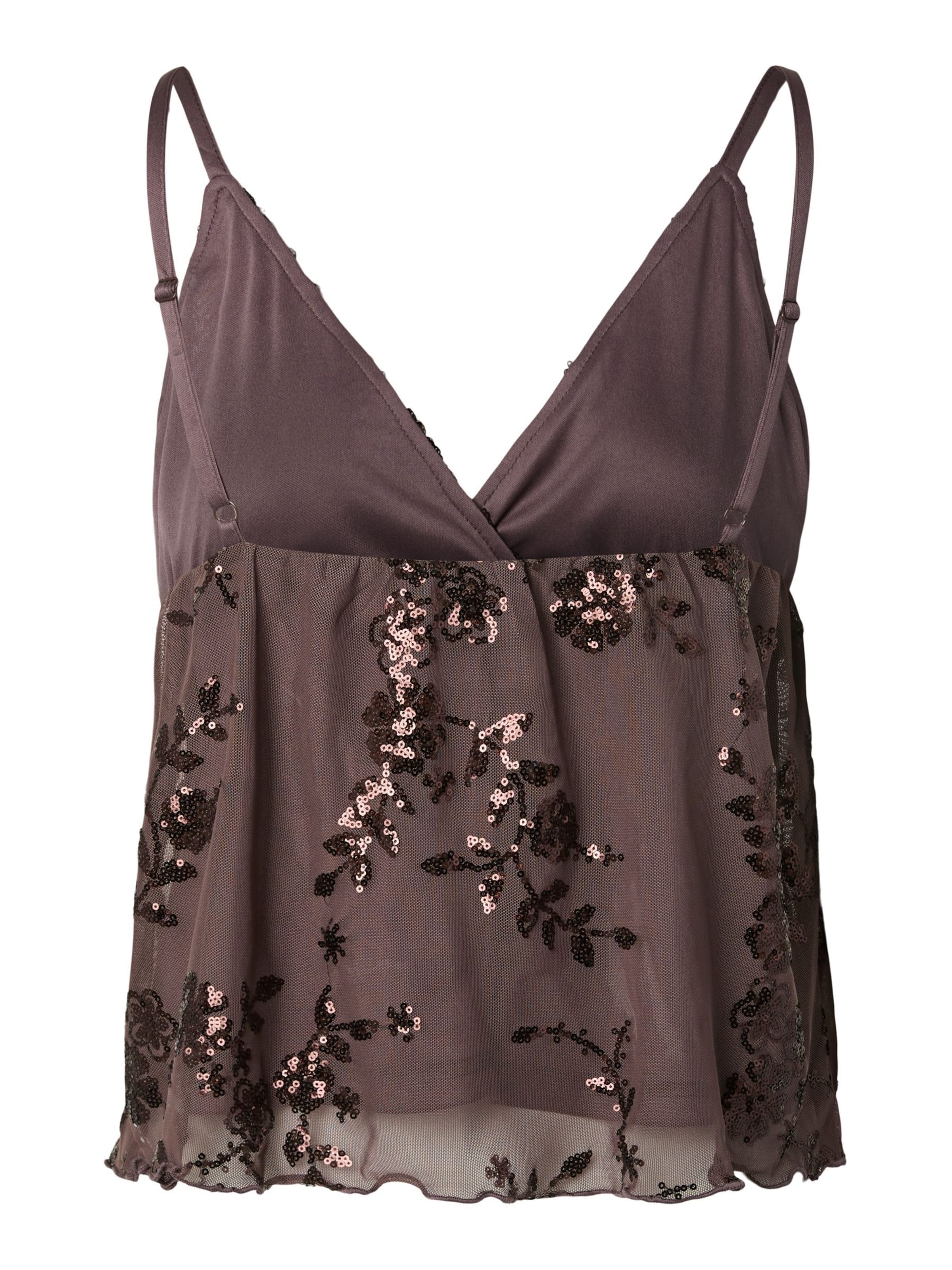 Top 'EVITA' di PIECES in marrone