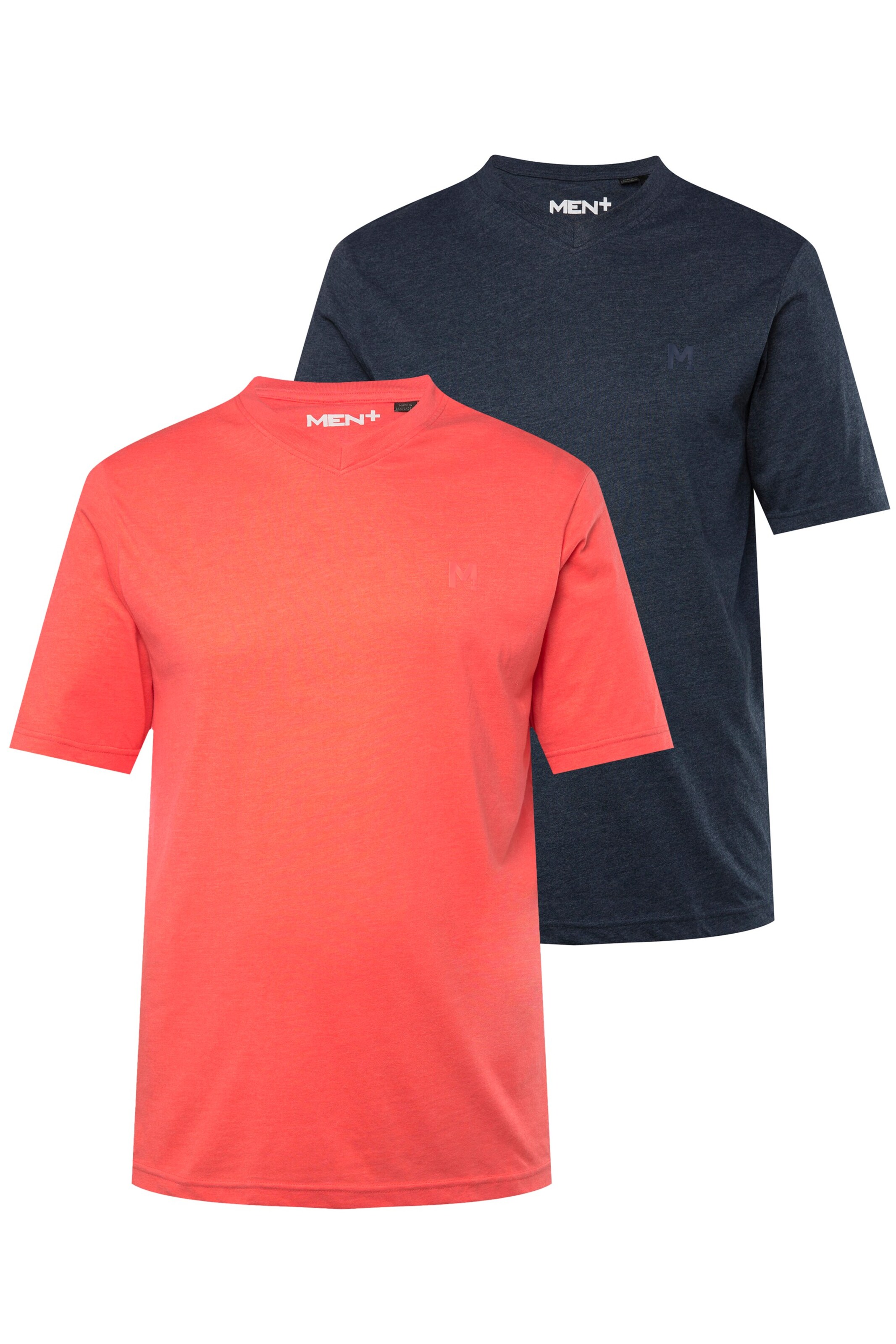 Men Plus T-Shirt in Blau: Vorderseite