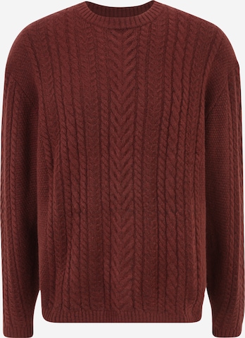 Pull-over 'Battery Crewneck Sweater' LEVI'S ® en marron : devant