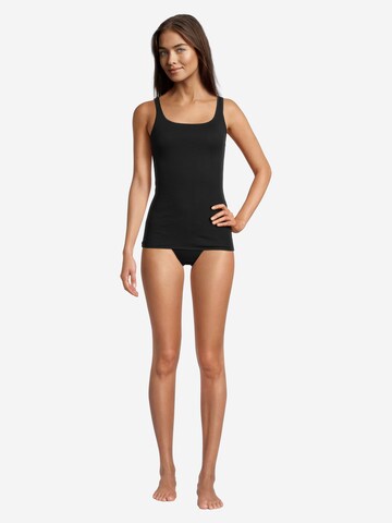 Nina von C. Unterhemd 'Fine Cotton' in Schwarz