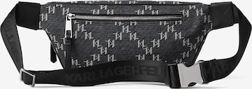 Karl Lagerfeld Bæltetaske 'Monogram Jacquard 2.0' i grå