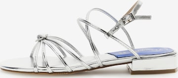 CAFè NOIR Sandal in Silver: front
