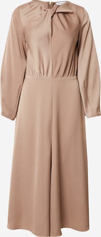 Closet London Dress in Brown: front