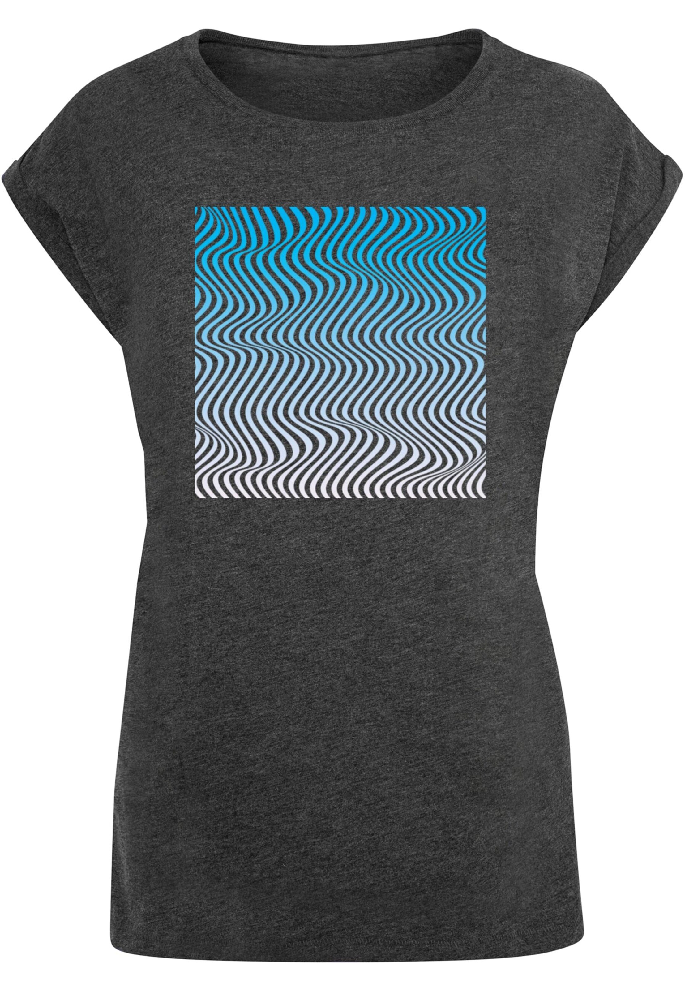 Merchcode Shirt 'Summer - Wavy' in Grijs: voorkant