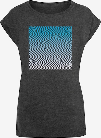 Merchcode Shirt 'Summer - Wavy' in Grey: front