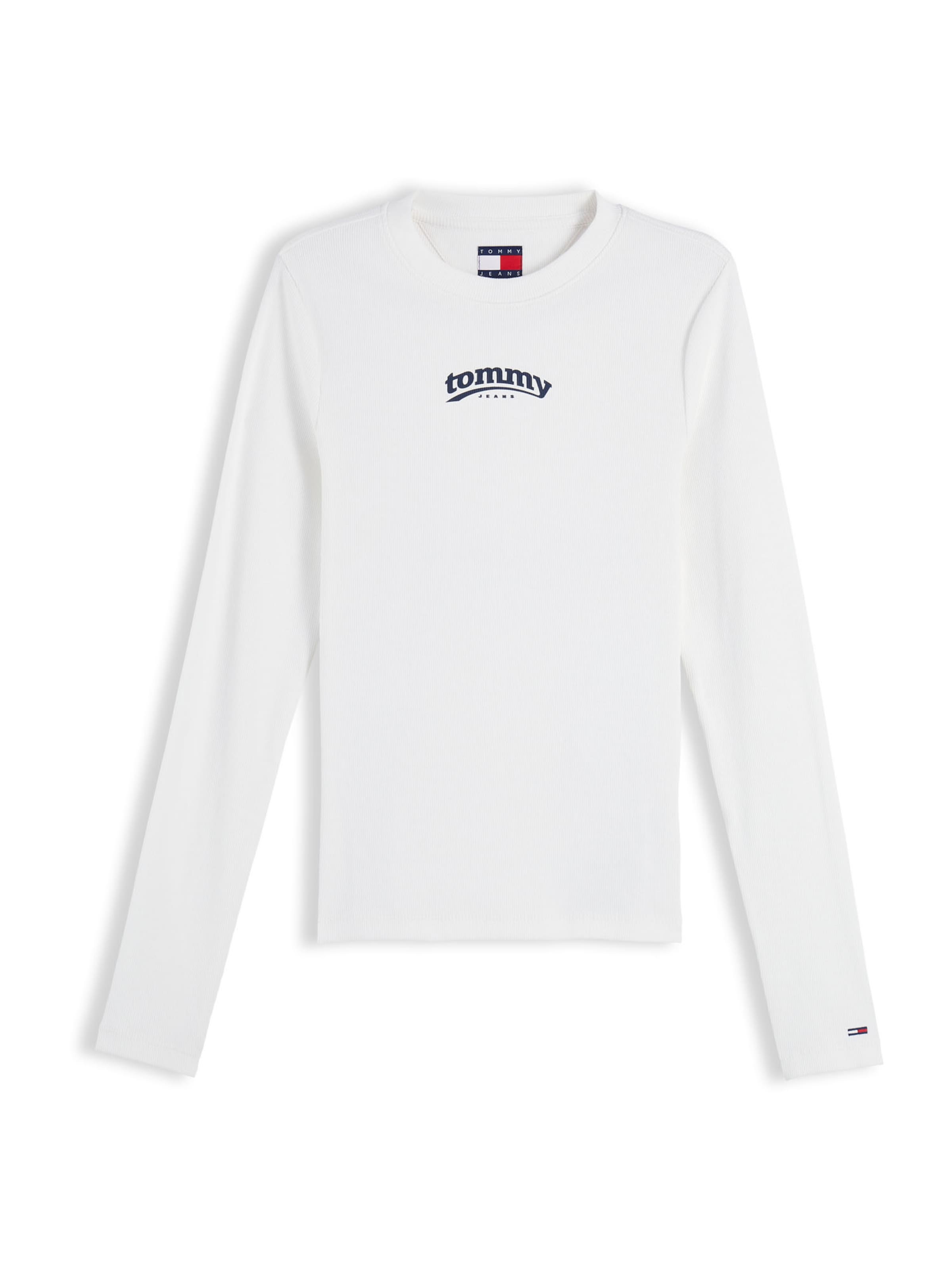 Tommy Jeans - Camiseta 'ESS' en blanco: frente