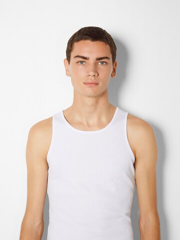 T-Shirt Bershka en blanc