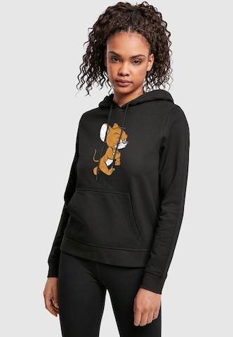 ABSOLUTE CULT Sweatshirt 'Tom & Jerry - Angry Mouse' in Zwart: voorkant
