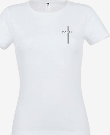 RMK Shirt 'Paris' in Weiß: Vorderseite