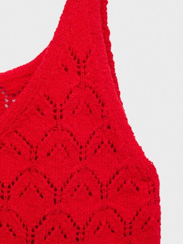 MANGO Top z naramnicami 'SITO' | rdeča barva