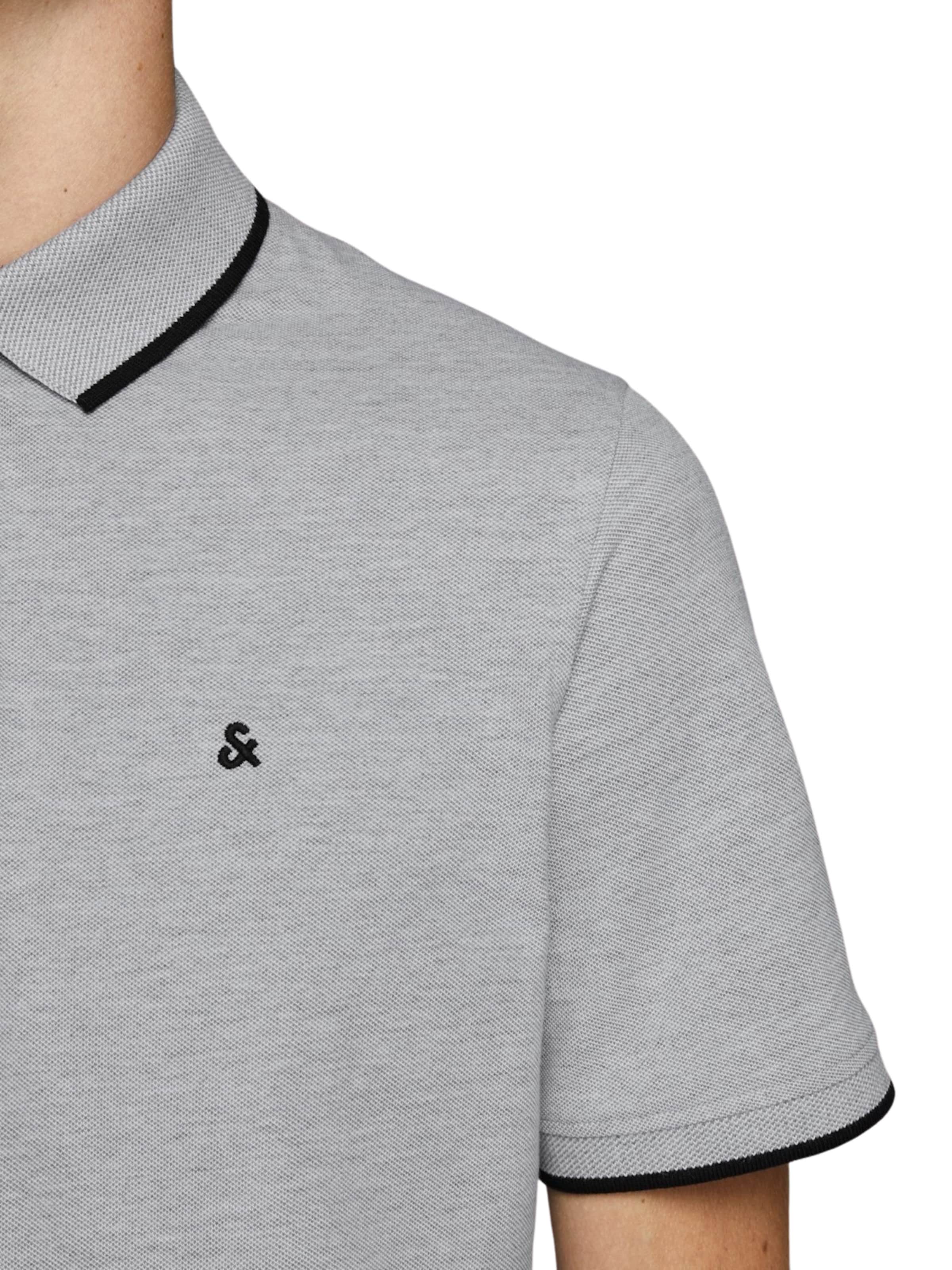 JACK & JONES Poloshirt 'JJPaulos' in Grau
