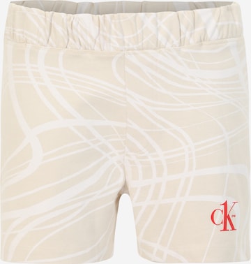 Calvin Klein Jeans Kalhoty – béžová: přední strana