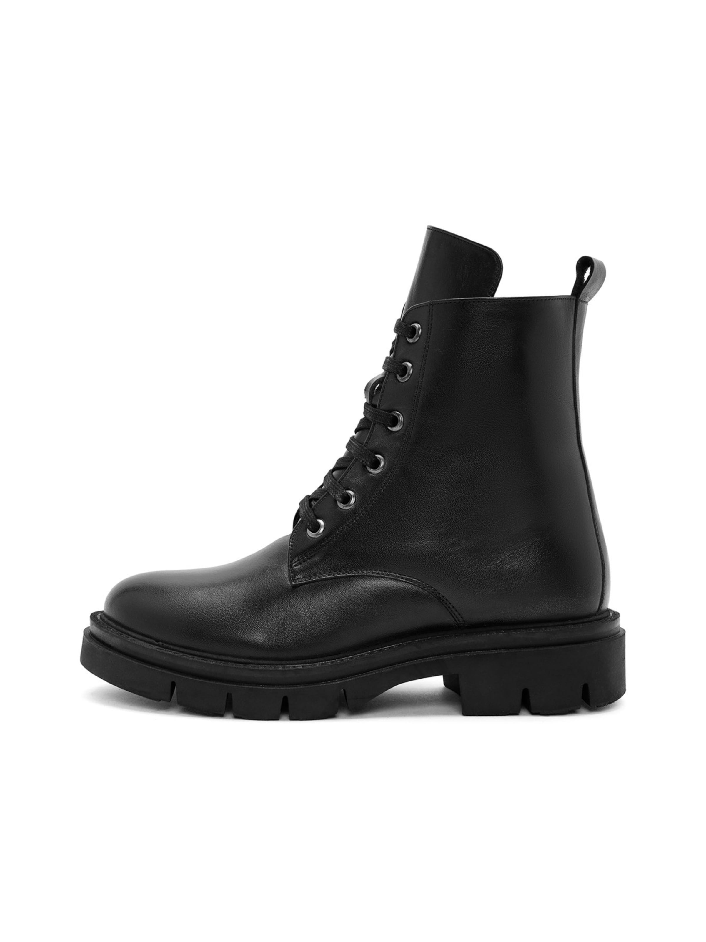 Derimod Veterlaarsjes in Zwart: voorkant