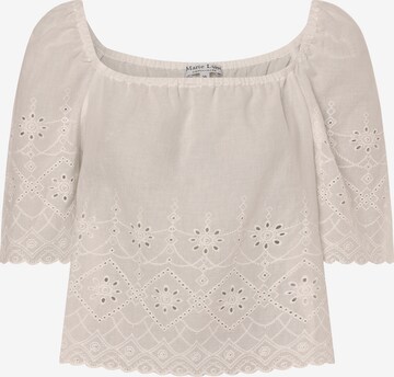 Marie Lund Bluse in Beige: predná strana