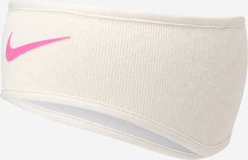 Bandeau de sport NIKE en blanc : devant