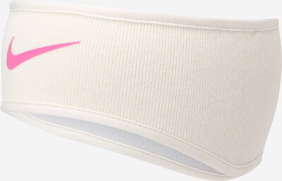NIKE Athletic Headband in Pink / White, Item view