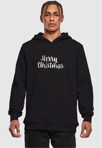 Merchcode Sweatshirt 'Merry Christmas' in Schwarz: Vorderseite