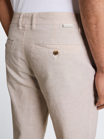 TOM TAILOR Regular Chino trousers in Beige