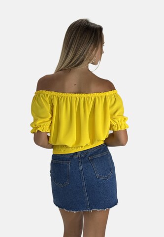 Camicia da donna di Elara in giallo