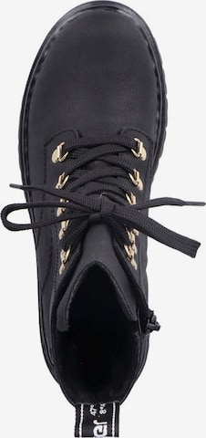 Rieker Lace-Up Ankle Boots in Black