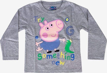 Peppa Pig Shirt 'George' in Grau: Vorderseite