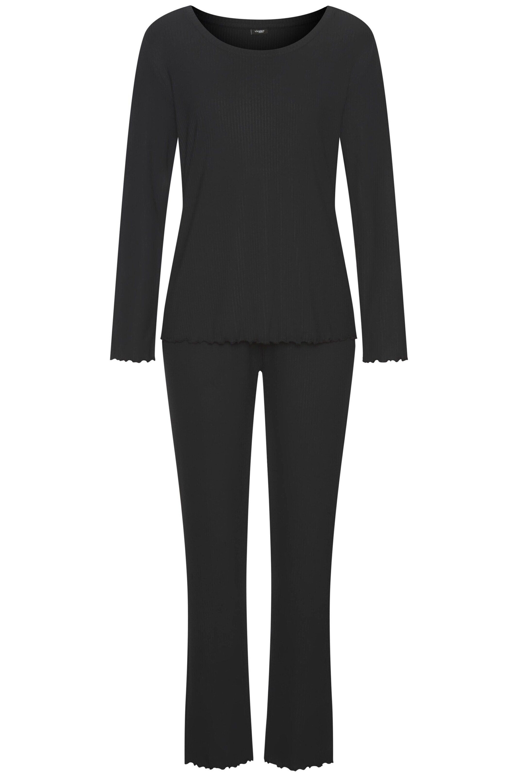 VIVANCE Pajama in Black: front