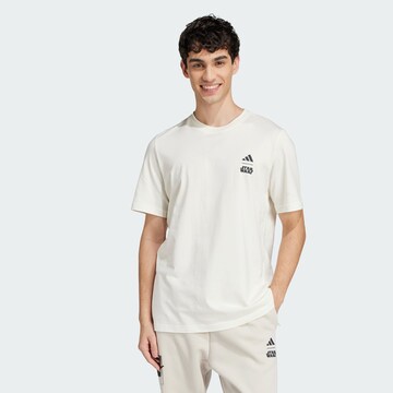 ADIDAS SPORTSWEAR Functioneel shirt 'Adidas x Star Wars™ The Mandalorian™' in Wit: voorkant