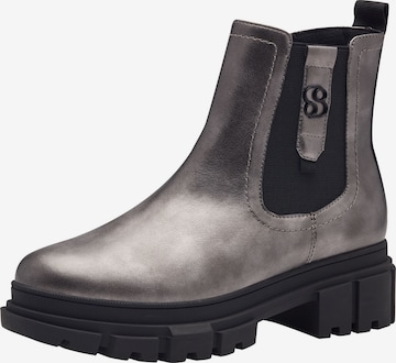s.Oliver Chelsea boots in Zilver: voorkant