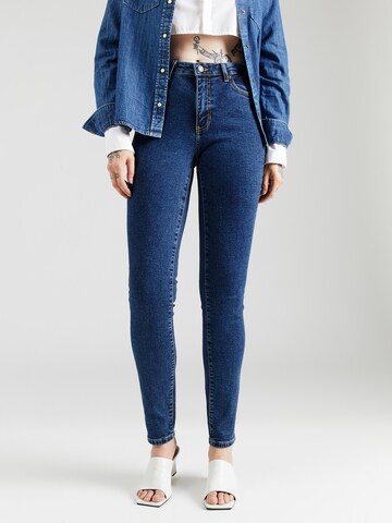 GUESS JEANS Skinny Džíny – modrá: přední strana
