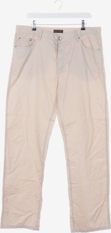 PIERRE CARDIN Pants in 38 x 34 in White: front