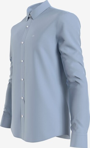 Calvin Klein Big & Tall Slim Fit Hemd in Blau