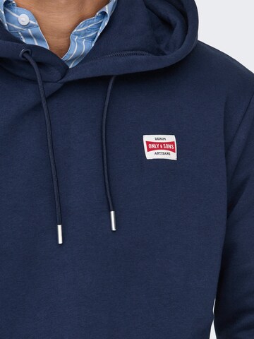Sweat-shirt 'ONSDawson' Only & Sons en bleu