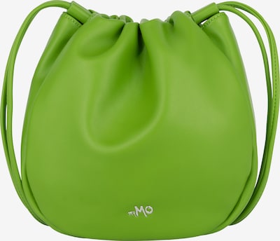 MYMO Poche ventrale en vert clair / argent, Vue avec produit