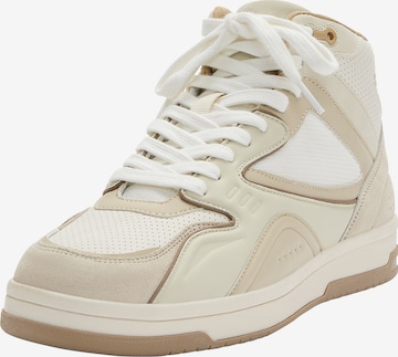 Pull&Bear Sneakers hoog in Beige: voorkant