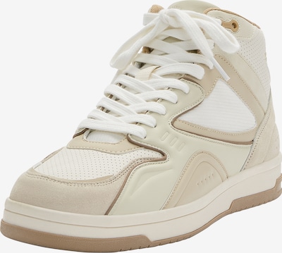 Pull&Bear High-Top Sneakers in Beige / Champagne / White, Item view