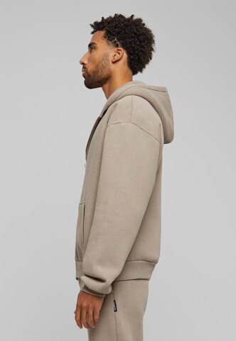 Prohibited Zip-Up Hoodie in Grey