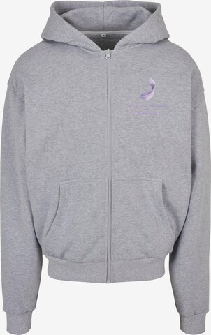 MT Upscale Sweat jacket 'Vive La Liberte' in Grey: front